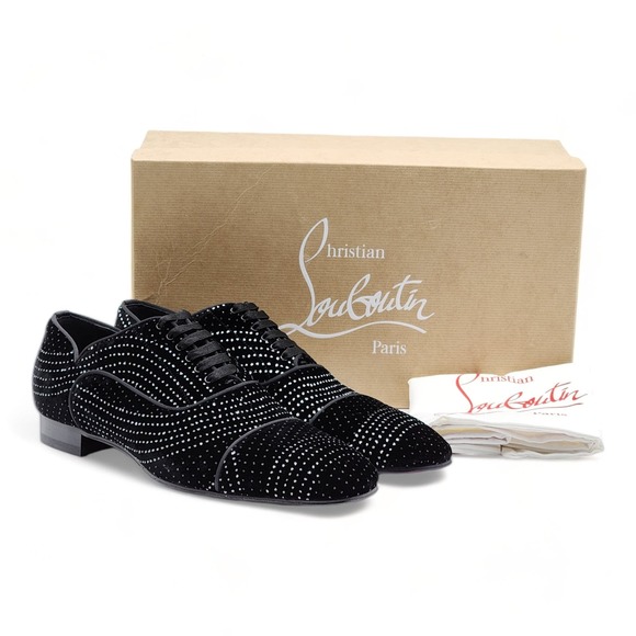 Christian Louboutin Other - Christian Louboutin Greggyrocks Studded Velvet Oxfords 41.5 (8.5) $1345